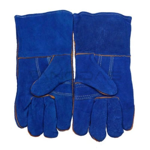 Suvirinimo pirštinės, skeltos odos, mėlynos, II kategorija Suvirinimo pirštinės, skeltos odos, mėlynos, II kategorija