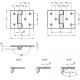 Metal hinge GN 136-NI-120-60-B - Metal hinge