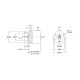 Prieauginis rotacinis enkoderis I41-H-100ZCU46L2, 100 imp/ap., 5-30 VDC, fi41mm, velenas 6 mm, linijos pavara, Lika