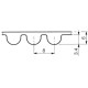 Timing belt 600-8M-25 z75