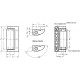 Hinge without safety switch GN 139.2-49-101 - zinc casting