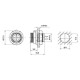 Electrical connector TS11PS04 3A/125V