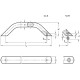 Bail handle GN 428-AL-28-400-A-EL - aluminum
