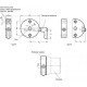 Drive lock GN 826-60-B12-S-ELS - for control shafts