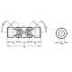 Cross joint DIN 808-22-B12-88-DW - steel, needle bearing
