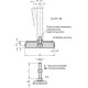 Swivel foot GN 30-50-M8-40-A1-S - adjustment at the base via hexagonal shank