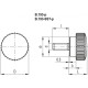 Knurled knob B.193/20 p-M6x16 - threaded pin made of galvanized steel