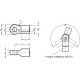 Joint element GN 752-16-M16-NI - Joint element, stainless steel