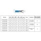 Insulated spade terminal with heat shrink sleeve (M4 1.5-2.5mm2) (10 pcs.)