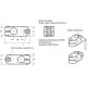 Bidirectional connector GN 131-B14-B14-2-BL - aluminum