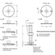 Swivel foot GN 40-50-M10-100-A3-SK - Swivel foot
