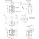 Rotacinis gnybtas GN 875-25-14-R-AC - pneumatinis, kubo formos korpusas