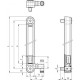 Elektrinis alyvos lygio indikatorius HCY.76-E-NC-M10 - su minimalaus lygio jutikliu, technopolimeras