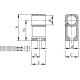 Tarpinis laikiklis SCM.1043-20 – skirtas m.1043, technopolimeras