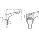 Adjustable handle GN 602-63-M8-40-OS