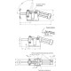 Pneumatinis presas GN 861-2000-EP-M - sunkus tipas, su magnetiniu stūmokliu