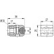Side guide holder MPG-CS-12 - for round guides