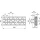 Roller side guide GLA-1-RS-48-3000 - alternating Ball roller red