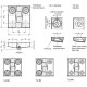 Hinge GN 238-50-50-NJ-SW - adjustable/with screw caps/cast zinc black