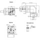 Angular planetary gear HPZS60-04MA SERVO 60x60 1:4 motor shaft 14mm