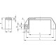 M.443/170-EH-6 holder - polyamide, through holes for cylindrical head screws