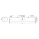 Chrome-plated guide shaft fi25 h7 - 1000 mm