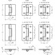 Metal hinge GN 136-NI-40-60-C - stainless steel