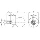 Revolving handle P.111/37+x-M8 - duroplast