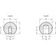 Ball knob DIN 319-AL-40-B16-K - aluminum