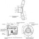 Spindle positioning mechanism GN 200-52-K12-C - positioning mechanism with two levers