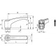 Adjustable handle ERZ.78 A-M10 - clamping element made of black oxide steel, threaded hole