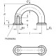 Finger grip GN 224.1-8-30-CR - steel chrome plated