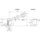 Safety adjustable lever GN 312-21-M8-D
