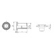 Cylindrical collar rivet nut, M5 (0.50-3.00) AN 310 A2 (100 pcs.)