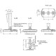 Stainless steel self-aligning foot GN 23-80-M20-168-D1-W -