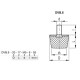 Vibration isolator DVB.6-25-17-M6-18-55 - threaded pin