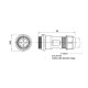 Electrical connector TS21RP05 30A/500V