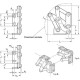 Articulated hinge GN 7231-NI-50-L-MT - left mounting bracket