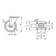 80mm polyurethane swivel wheel with mounting plate, load capacity 120 kg RE.FF-080-SBL-N