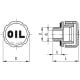 Breather plug SFN.30-1/4-C9 - without air filter, marked oil oil