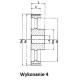 HTD 90-14M-40/4 sprocket for 40mm wide belt
