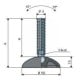 Pėdelės fi 60 M10X64 ZN