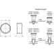 Stainless steel spacer sleeves GN 609.5-12-14-2