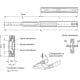Telescopic stainless steel linear guide GN 1450-350-F-1-NI - full extension, load capacity up to 510n