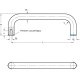 Stainless steel bail handle GN 429-A4-12-160-MT-E - with epdm sealing ring