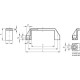 M.443/110 N-CH holder - polypropylene, through holes for cylindrical head screws