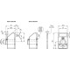 Electronic position indicator DD51-E-SST-IP65-C2 - with direct drive, 5-digit display, technopolymer housing after