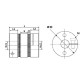 Plate clutch DMPA-39C 14mm + keyway/10mm