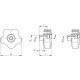 VCHT.32 FP-AZ-M6 knob - technopolymer