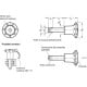 Stainless steel mounting pin with ball lock GN 113.6-16-60 - aisi 630, plastic knob